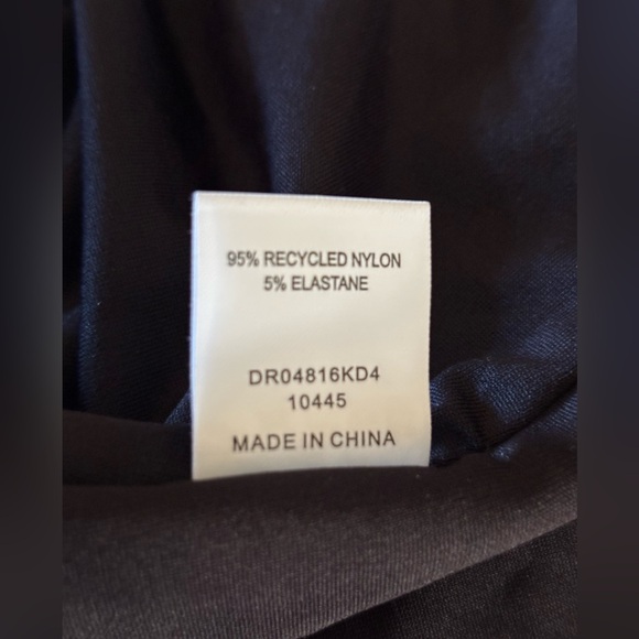 Meshki Reyna Recycled Nylon Backless Mini Dress Black XL - Picture 10 of 10